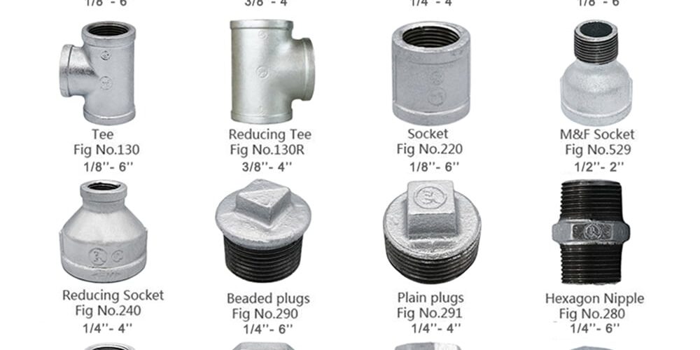 انواع فیتینگ از نظر جنس و ساختار
